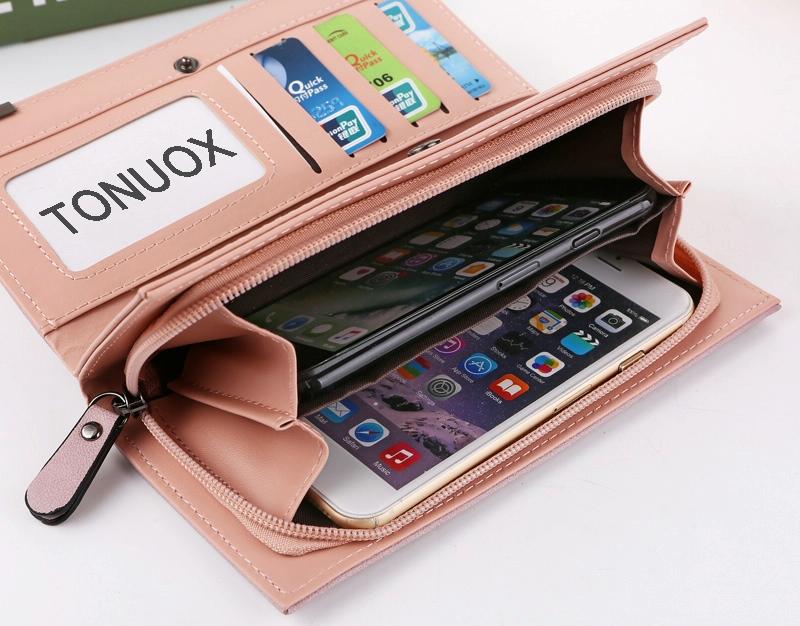 Long Wallet Zipper Coin Purse Cards Id Holder Clutch Woman Wallet