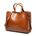 Large Leather Tote Bag for Women - Casual Shoulder Trunk