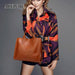 Large Leather Tote Bag for Women - Casual Shoulder Trunk