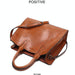 Large Leather Tote Bag for Women - Casual Shoulder Trunk