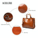 Large Leather Tote Bag for Women - Casual Shoulder Trunk