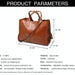 Large Leather Tote Bag for Women - Casual Shoulder Trunk