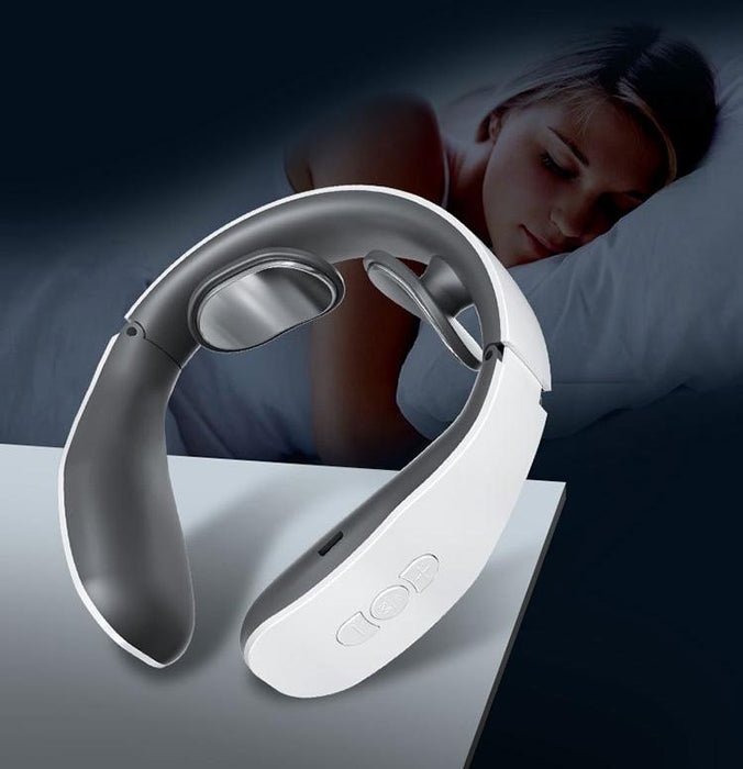 Portable Neck Massager With Heat Therapy Electromagnetic Pulse Technology