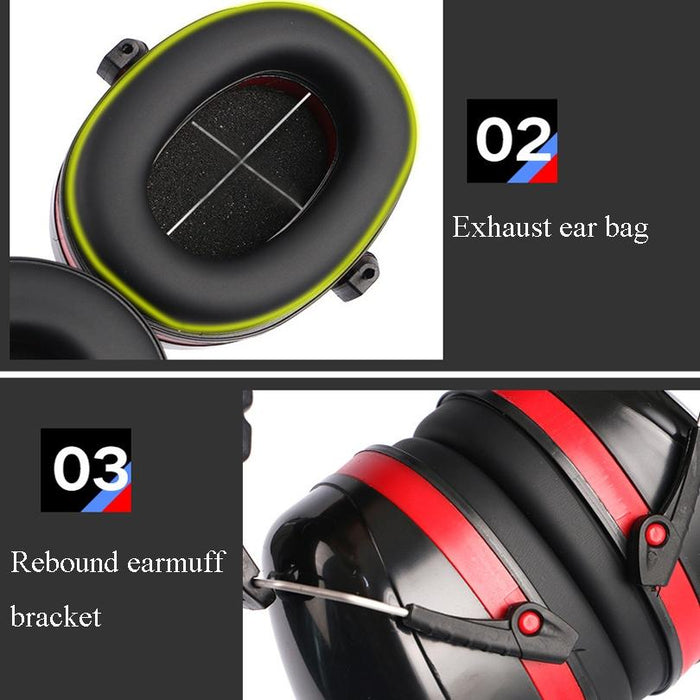 Soundproof Noise-Proof Sleep Industrial Protective Earmuffs Ear Caps