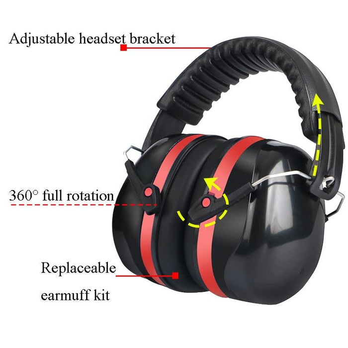 Soundproof Noise-Proof Sleep Industrial Protective Earmuffs Ear Caps