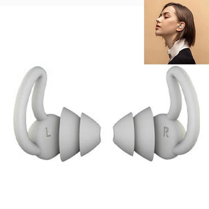 1 Pair Shark Fin Nnti-Falling And Noise-Reducing Earplugs Anti-Noise Earplugs For Sleeping Dormitory Noise Cancelling And Noise Prevention Earplugs