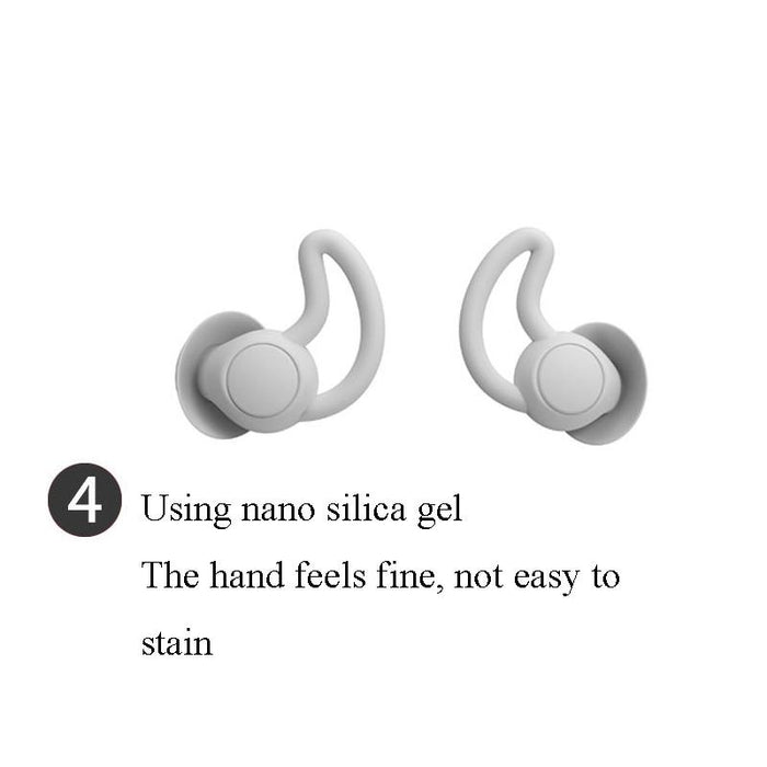 1 Pair Shark Fin Nnti-Falling And Noise-Reducing Earplugs Anti-Noise Earplugs For Sleeping Dormitory Noise Cancelling And Noise Prevention Earplugs