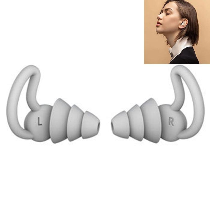 1 Pair Shark Fin Nnti-Falling And Noise-Reducing Earplugs Anti-Noise Earplugs For Sleeping Dormitory Noise Cancelling And Noise Prevention Earplugs