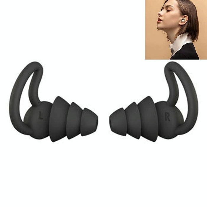 1 Pair Shark Fin Nnti-Falling And Noise-Reducing Earplugs Anti-Noise Earplugs For Sleeping Dormitory Noise Cancelling And Noise Prevention Earplugs