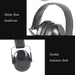 Industry-grade Noise-cancelling Earmuffs for Better Sleep