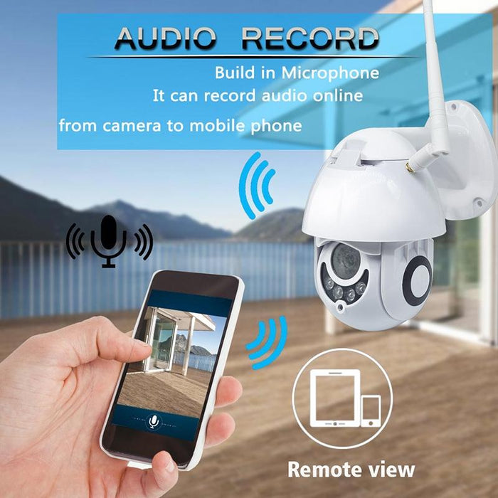 Ptz Control 355 Degree Rotation Infrared Wifi Smart Dome Camera Two-Way Voice Intercom Monitor