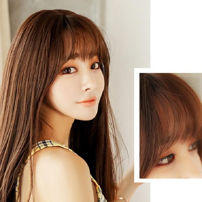 Long Straight Synthetic Wig For Women Gradient