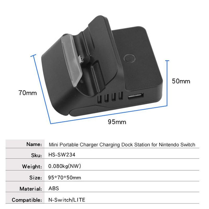 Portable Hdmi Converter For Switch Cooling And Charging Base