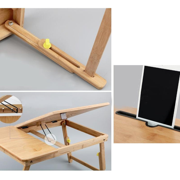 Folding Laptop Desk Bed Card Slot Lifting Type Lazy Computer