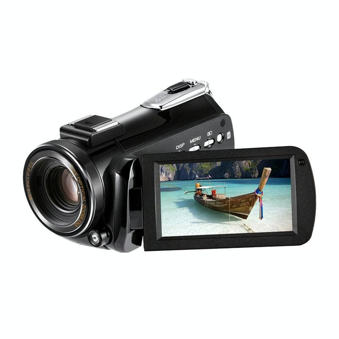 Ac5 4K Hd Night Vision Wifi 12X Optical Zoom Digital Video Dv Camera Camcorder - Standard Black