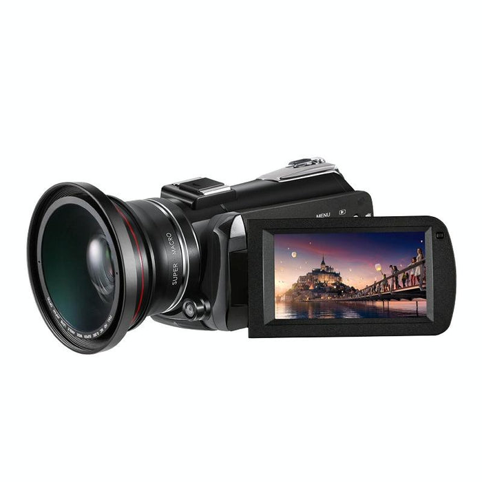 Ac5 4K Hd Night Vision Wifi 12X Optical Zoom Digital Video Dv Camera Camcorder - Standard Black