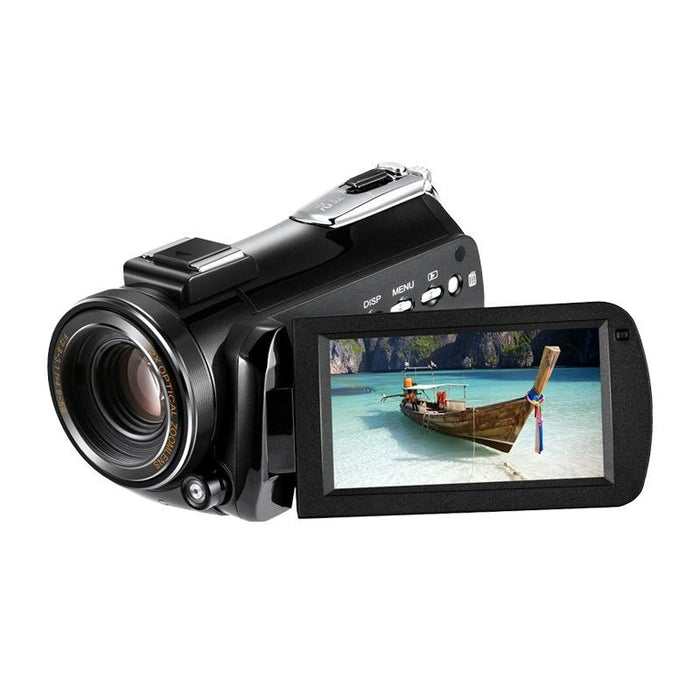 Ac5 4K Hd Night Vision Wifi 12X Optical Zoom Digital Video Dv Camera Camcorder - Standard & Microphone & Fill Light Black