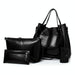 4 In 1 Ladies Retro Handbag Fashion Large Capacity Sub