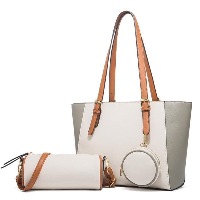 3 In 1 Fashion Simple Lady Diagonal Large Capacity Handbag