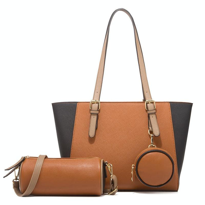 3 In 1 Fashion Simple Lady Diagonal Large Capacity Handbag