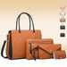 4 In 1 Fashion Colour Block Messenger Handbag Large