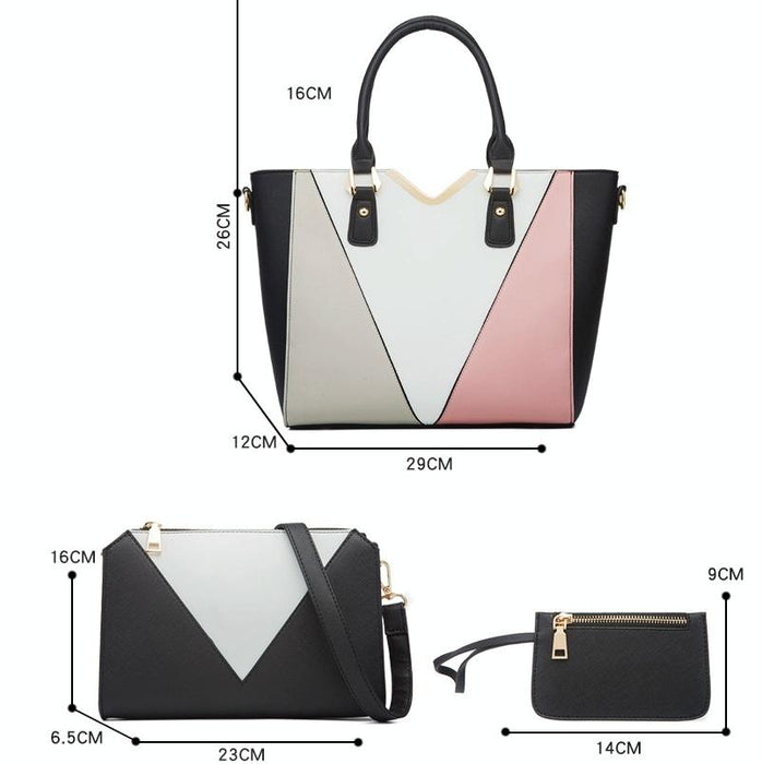 Versatile 4-in-1 Ladies Handbag with Large Capacity
