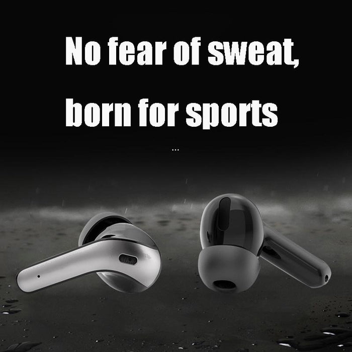 Wireless Touch Digital Display Bluetooth Earphone Black