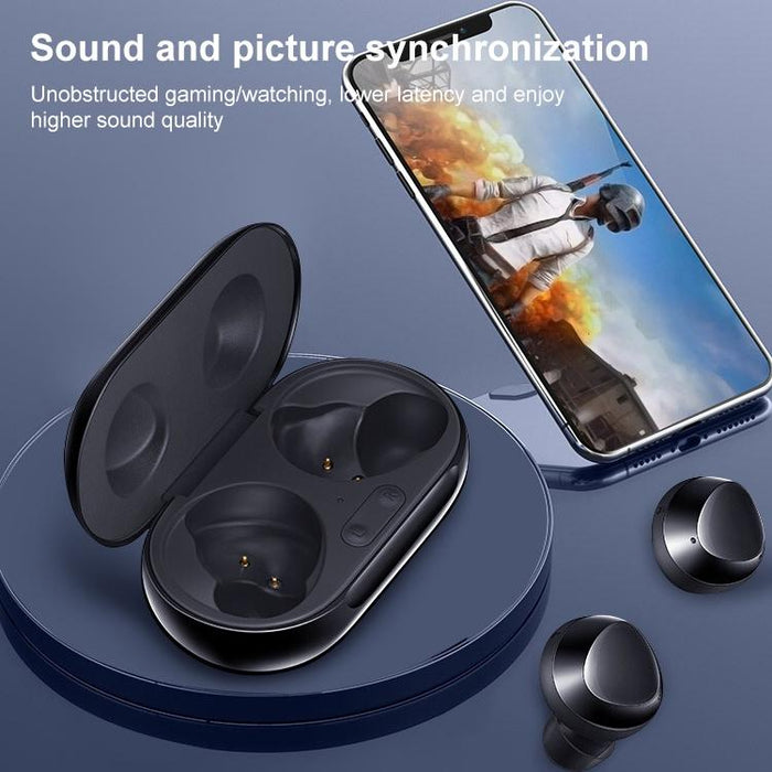 Portable Wireless Bluetooth Earphones - Black R175