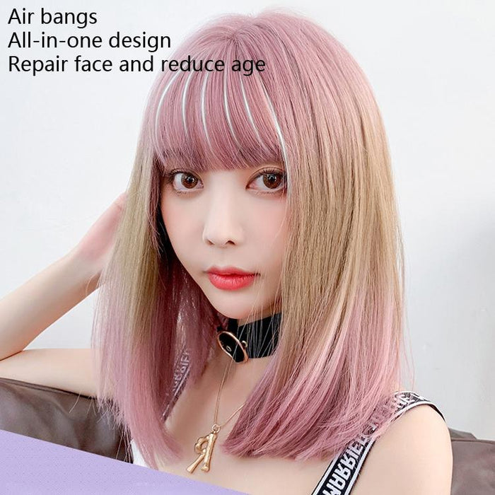 Gradient Highlighting Synthetic Headgear For Women