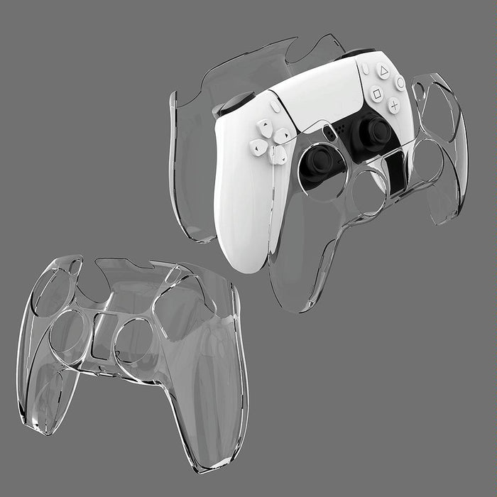 Kjh Ps5-002 Game Controller Crystal Shell Wireless Controller Protective Shell Cover Pc Transparent Protective Hard Shell For Ps5