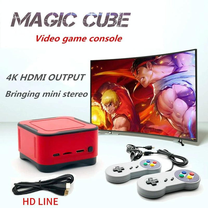 M12 Mini Cube Arcade Game Console Hd Tv Game Player Support Tf Card With Gray Controllers 16G