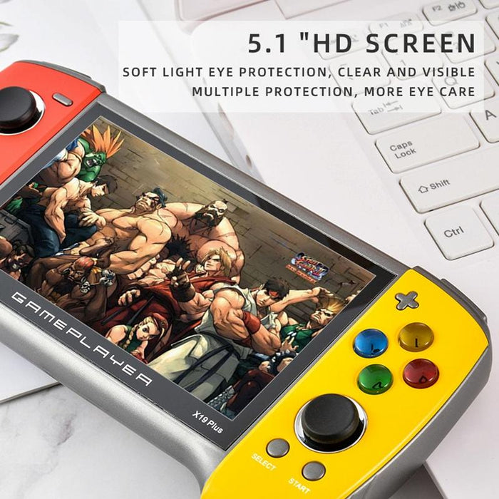 X19 Plus 5.1 Inch Screen Handheld Game Console 8G Memory Support Tf Card Expansion & Av Output