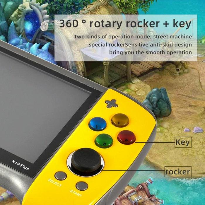 X19 Plus 5.1 Inch Screen Handheld Game Console 8G Memory Support Tf Card Expansion & Av Output