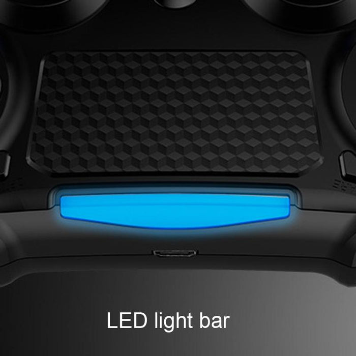 2 Pcs Bluetooth Wireless Gamepad Touch Screen With Light Audio Dual Vibration Controller For Ps4