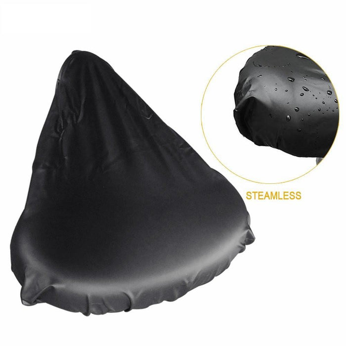 2-Pack Waterproof Bicycle Seat Covers Large Size Black