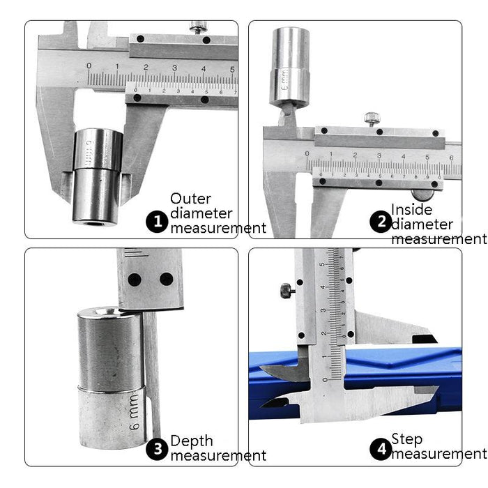 0-150mm Vernier Caliper Carbon Steel Precision Measuring