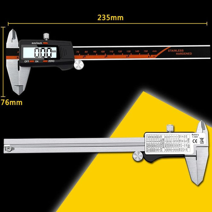 0-150mm Plastic Meter Stainless Steel Body Digital Display