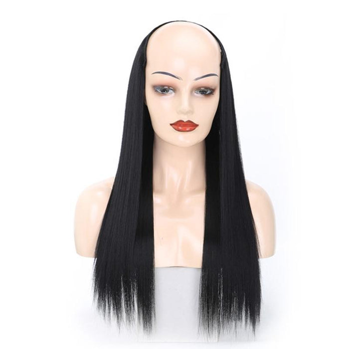 Long Straight U Shaped Half Wig Headgear