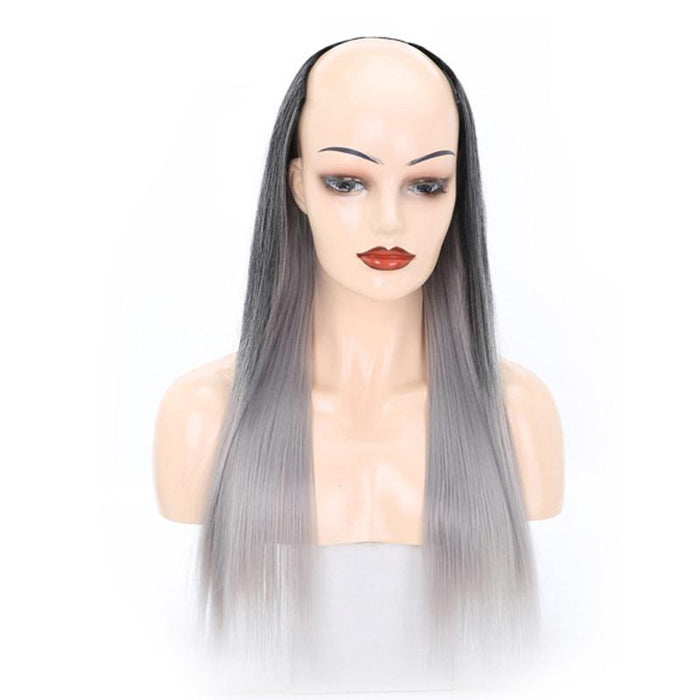 Long Straight U Shaped Half Wig 2.Us 1Bt0906 2