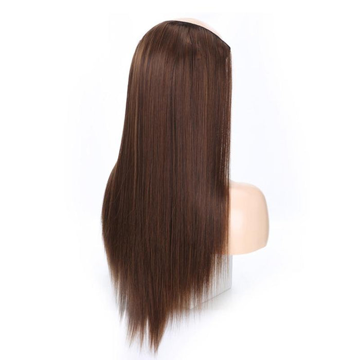 Long Straight U Shaped Half Wig Headgear 7.Us 4M30 Linen