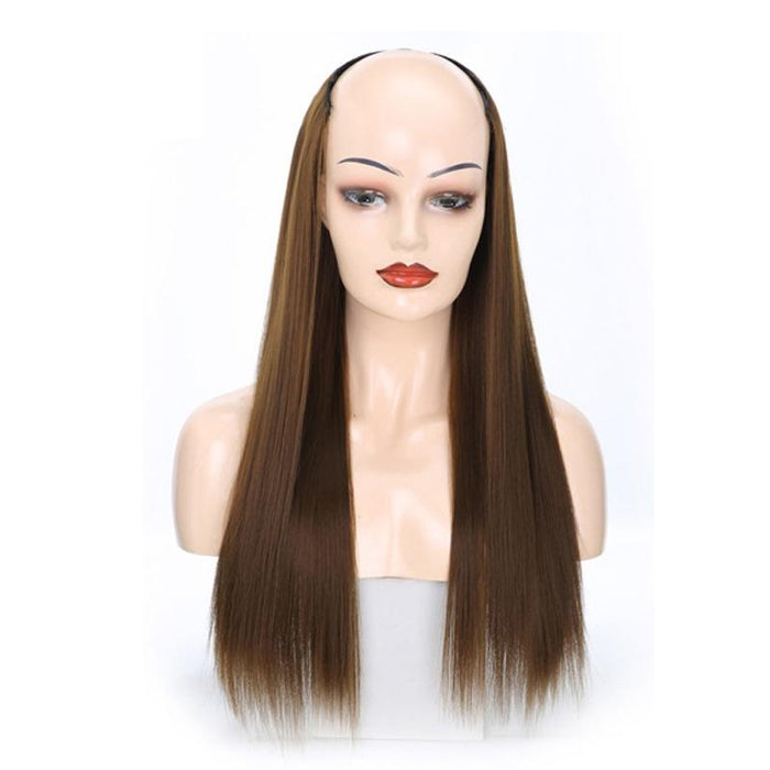 Long Straight U Shaped Half Wig Headgear 9.Us 8 Colour