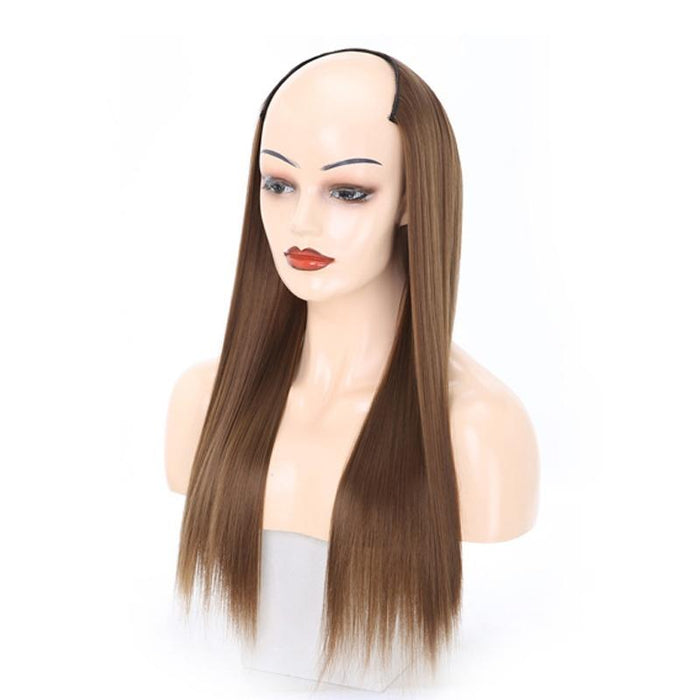 Long Straight U Shaped Half Wig Headgear Colour 11.Us 12