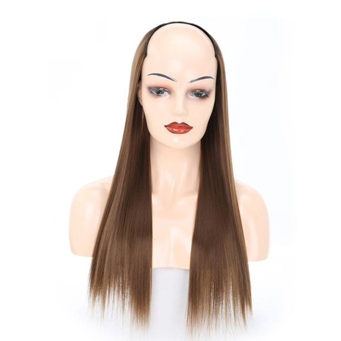 Long Straight U Shaped Half Wig Headgear Colour 11.Us 12