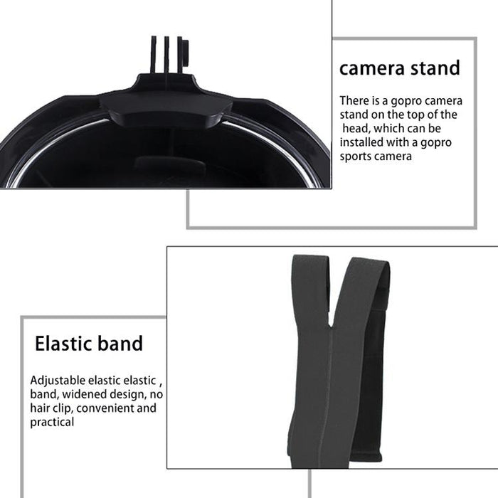 Full Dry Silicone Snorkel Mask for Adults - Double Tube