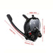 Full Dry Silicone Snorkel Mask for Adults - Double Tube