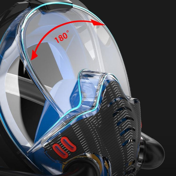 Full Dry Silicone Snorkel Mask for Adults - Double Tube
