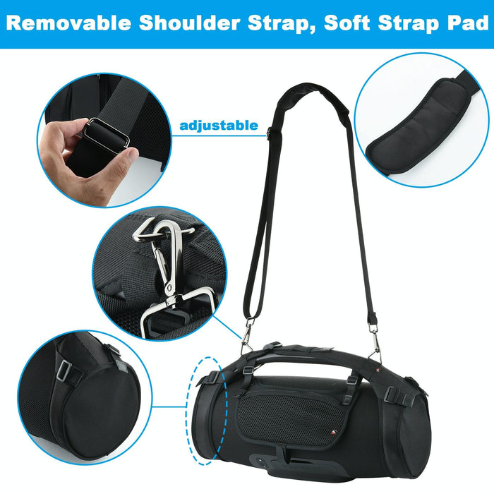 Portable Single-Shoulder Strap Speaker Storage Bag Accessories For Jbl Boombox Storage Bag Black