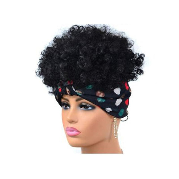 Small Curly Headscarf Wig In Gradient Colour 11.Tjf4 1B