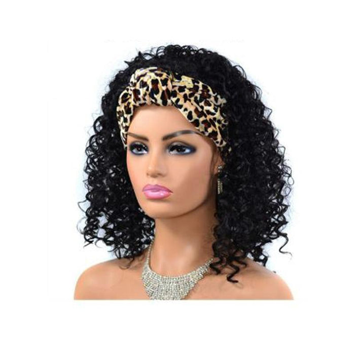 Gradient Small Curly Headscarf Wig 13.Tjh6 1B