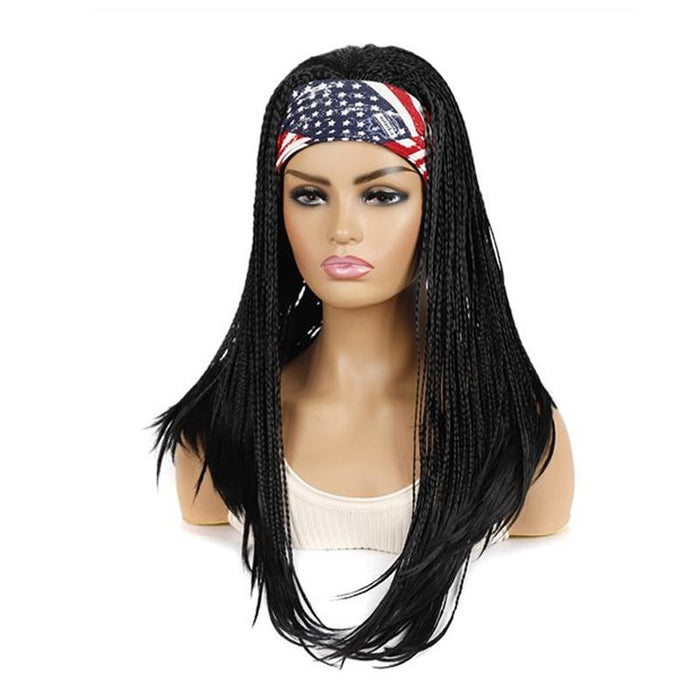 Colourful Small Braid Headband Wig